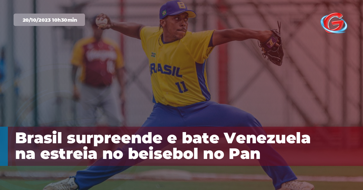 Brasil surpreende e bate Venezuela na estreia no beisebol no Pan