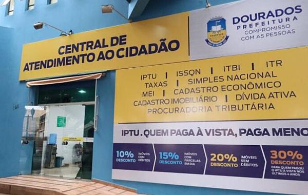 Contribuintes de Dourados têm novembro para aproveitar descontos em débitos tributários